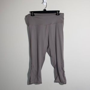 champion grey/lavender cropped leggings